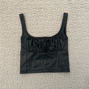 Skylar + Madison Leather Tank Top